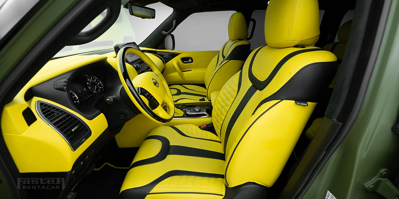 Patrol QX80 Green Hawk Interior Front Seats